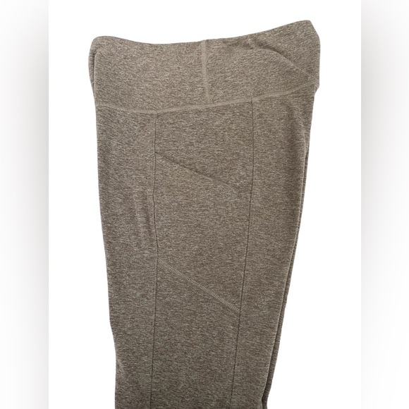 Zobha Leggings Yoga Pants Side Pockets Dark Tan Size Medium - Picture 4 of 5